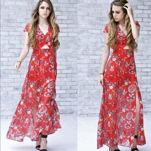 New Gorgeous Cut Out Maxi Dress